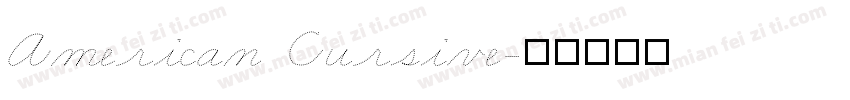 American Cursive字体转换